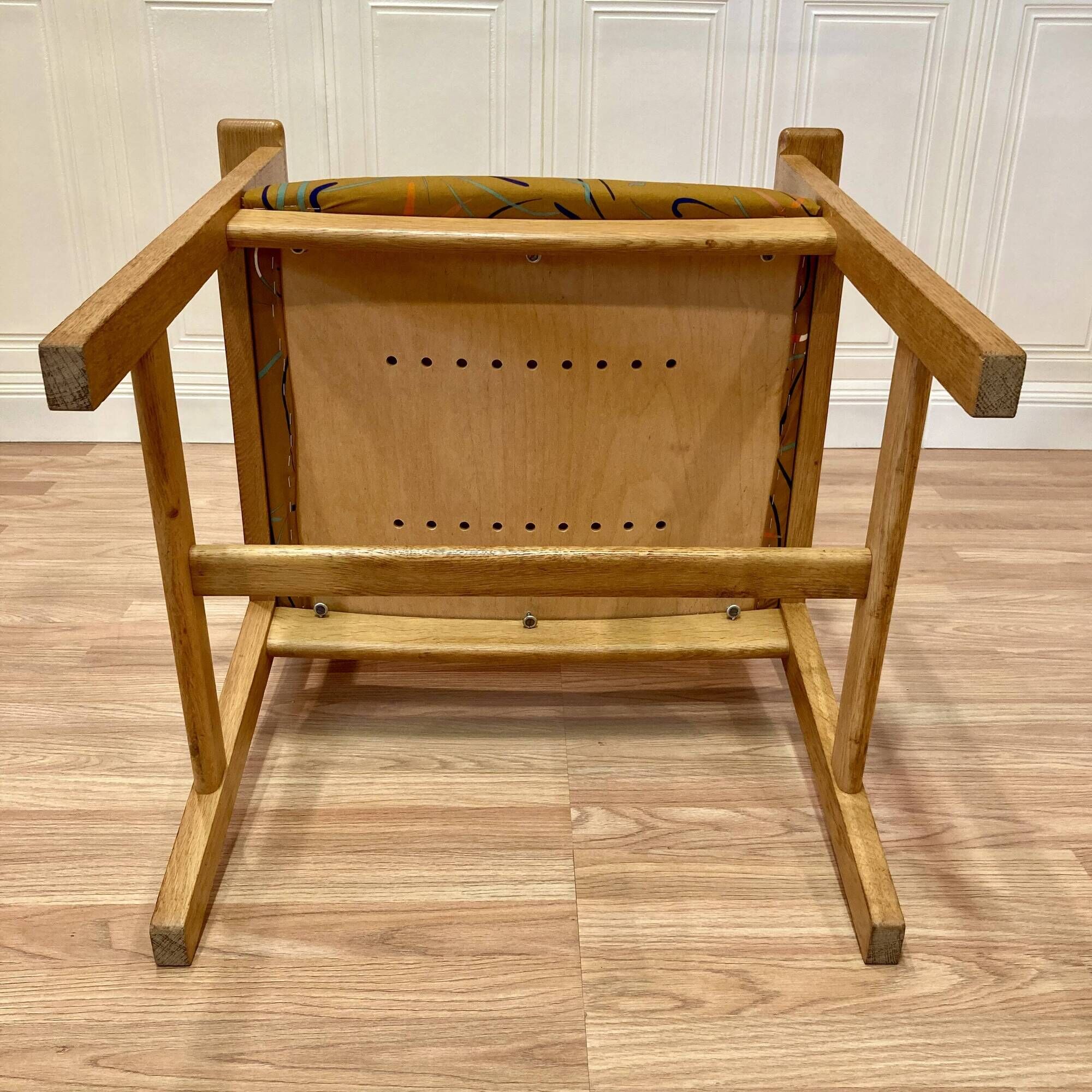Set of 6 armchairs stamped Hans Wegner "Scandinavian design" 1960.