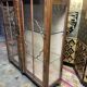 Asian Chinese walnut and lacquered showcase