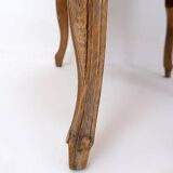 Louis XV style carved armchair with double sided cane work on the side panels