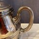 Antique 4-piece tea service silver metal louis xv style godron decor