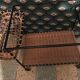 Vintage rattan wheeled dessert