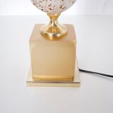 Lamp 'ostrich egg' in travertine