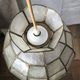 Suspension en nacre et laiton vintage