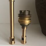 Old pottery lamp foot