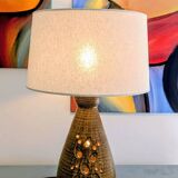 Accolay lamp in pierced ceramic – 1950s – signed – 50 cm.