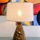 Accolay lamp in pierced ceramic – 1950s – signed – 50 cm.