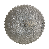 Wall ceiling round glass shape flowers & support vintage metal