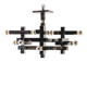 Metric chandelier by Gaetano Sciolari, Italy, 1970s