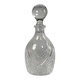 Carafe ancienne en verre sculpté