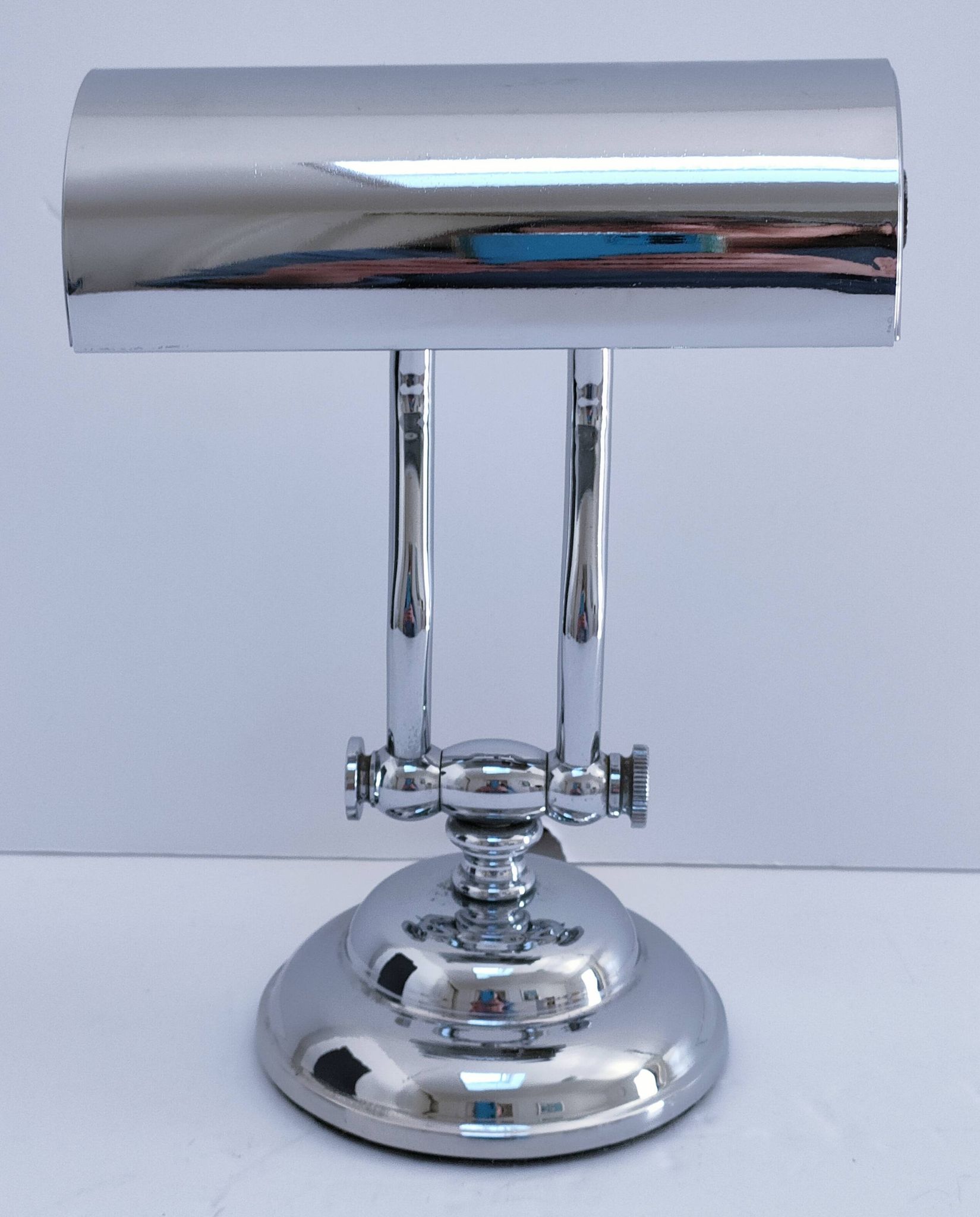 Vintage articulated chrome lamp