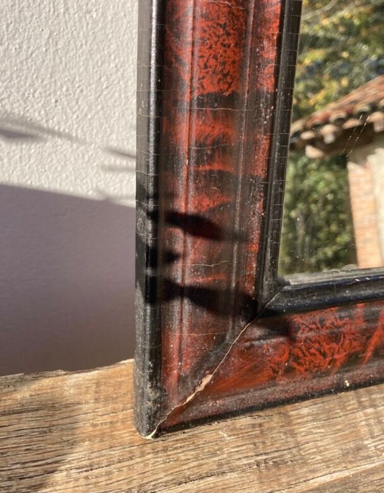 Louis Philippe mirror in old wood