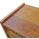 Vintage Chest if dealers wood rattan 1950 feet compass