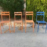 Set of 4 chairs tivoli chairs by Francisco Segarra in metal