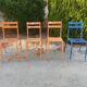 Set of 4 chairs tivoli chairs by Francisco Segarra in metal
