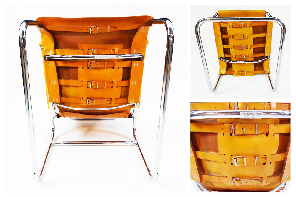 Marcel Breuer B35 armchair and footstool