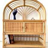 Rattan shelf