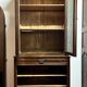 Professional furniture: bookcase with solid wood blind filing cabinet circa 1880