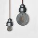 Pair of industrial pendant lights