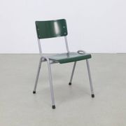 3x Dining Chair Industrial Vintage School Chair, 1970s