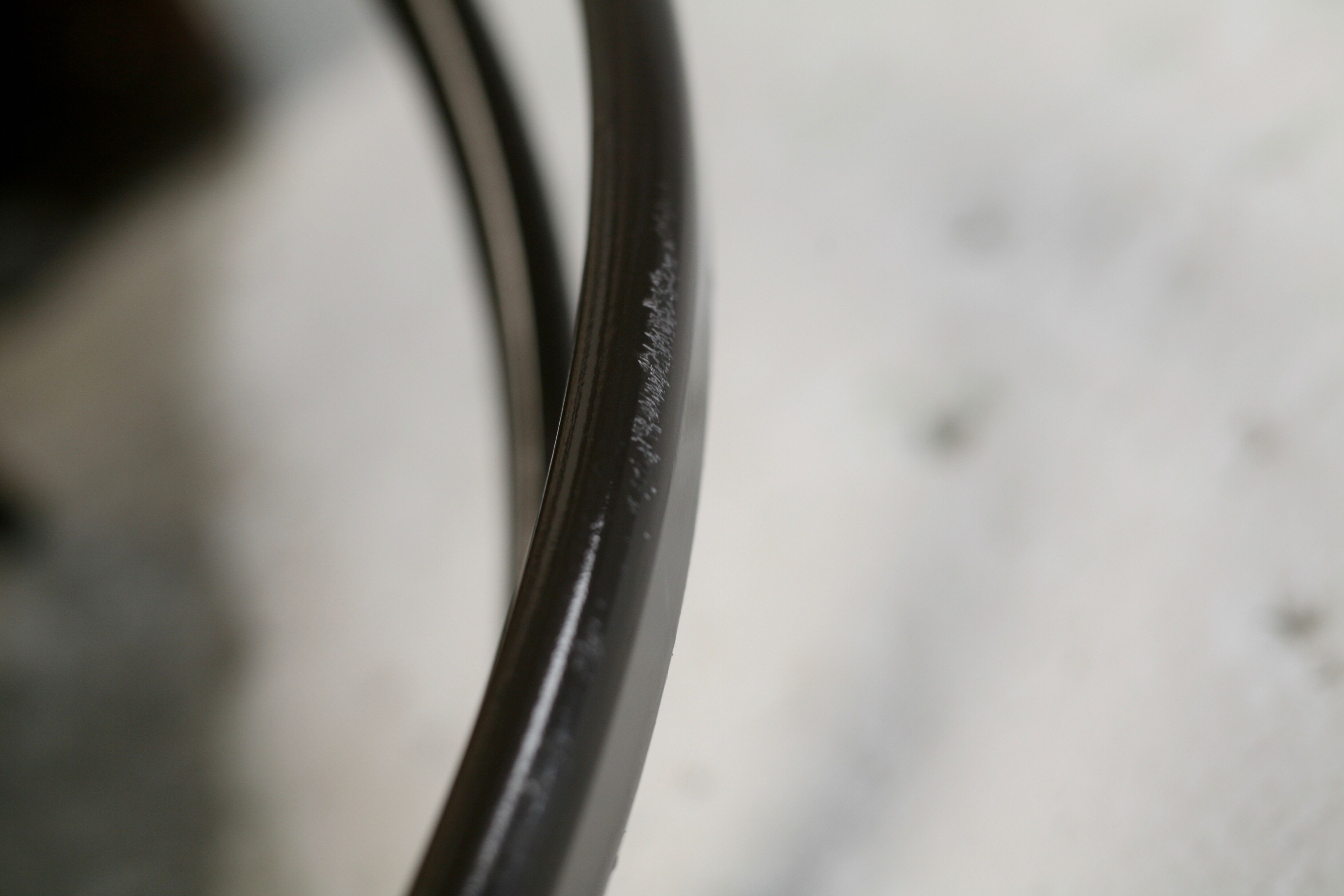 Roger Lecal rocking long chair, Jetstar model, brown lask and canvas, France, 1975