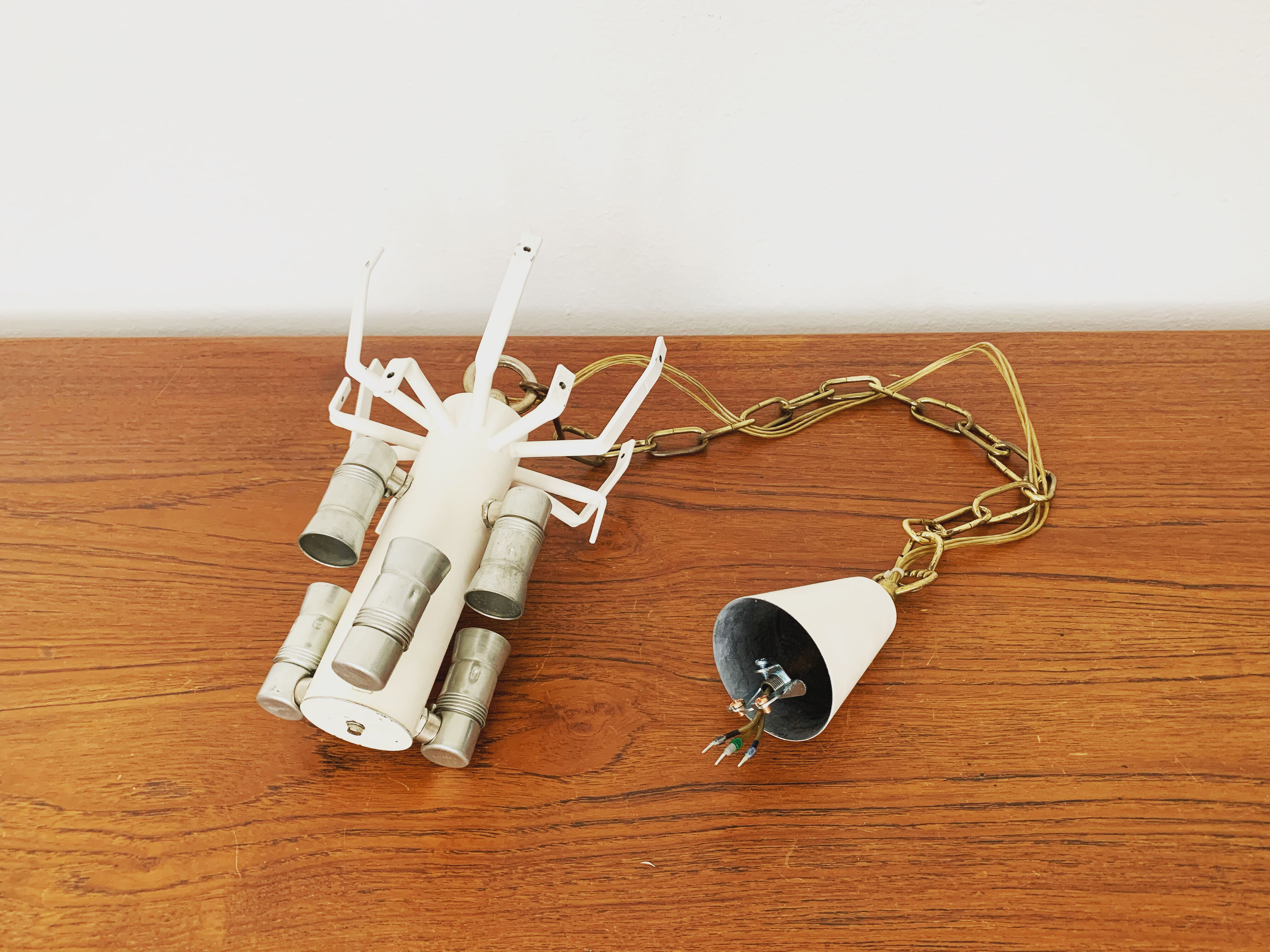 Ice glass chandelier by J.T. Kalmar