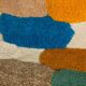 Vintage Moroccan rug with pop colours from the 1970s.