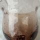 Stemmed glass in bubbled glass