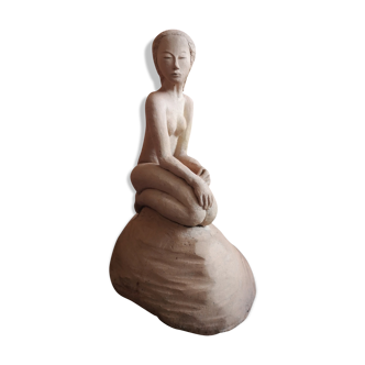 Statuette en terre cuite - femme nue