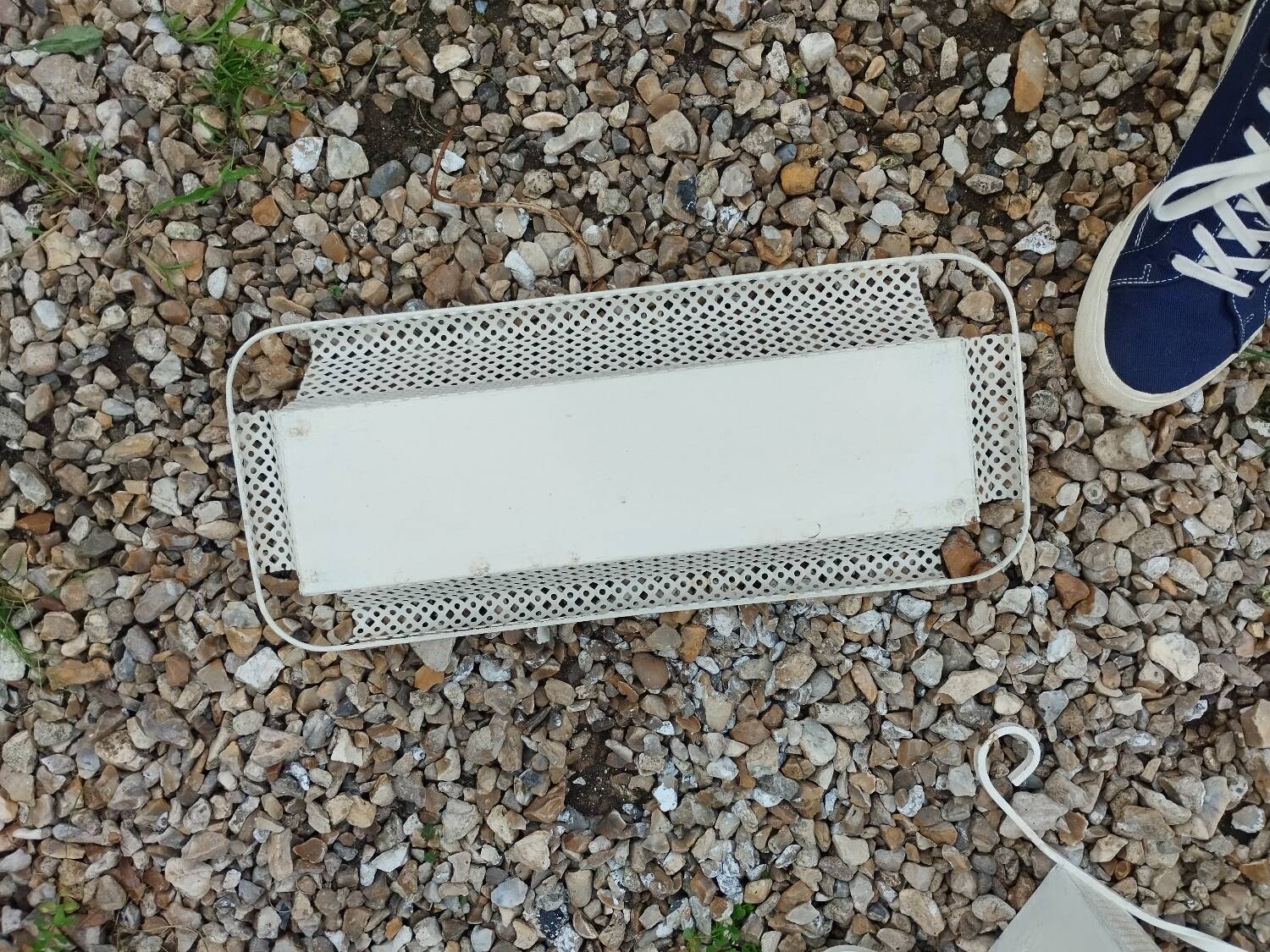 Antique vintage wrought iron planter