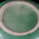 German vase design Amano in glazed ceramic, green gradient.