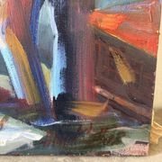 The market in Cyprus, knife oil, signed Alex Khattab.