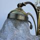 Swan neck brass lamp Art Nouveau