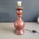 Turned wooden lamp base
