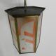Art Deco hanging lamp with 6 glass plates