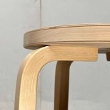 Mid-Century Modern High Stools K65 by Alvar Aalto for Artek, Finland, 2017, Set of 3