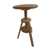 Tabouret d'architecte en bois massif