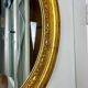 Vintage oval mirror Deknudt plus matching console