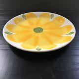 Assiette italienne fleur jaune