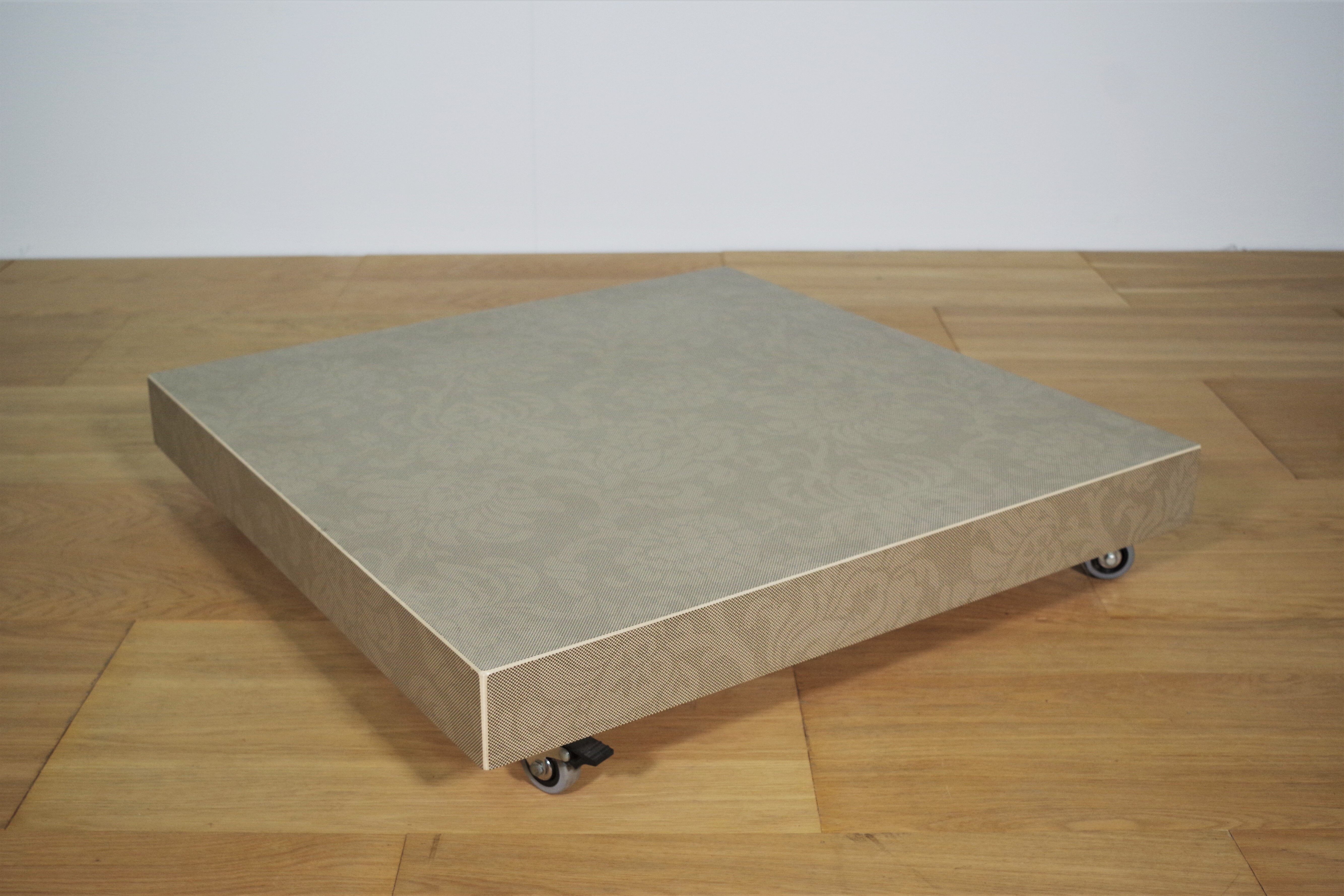 Ceramic and glass coffee table, 2000