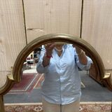 Miroir entre 2 en bois doré