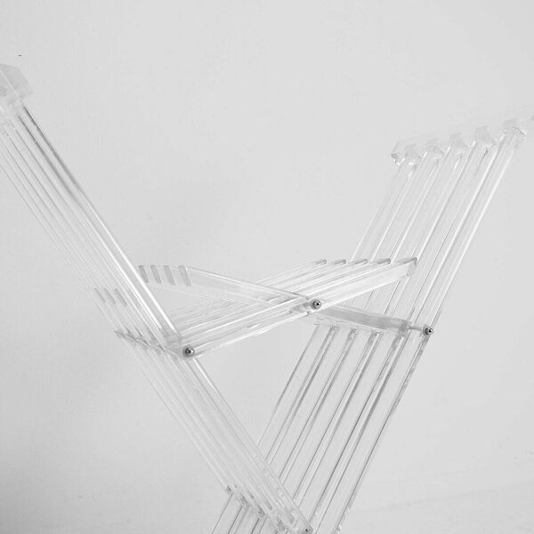 Transparence'' collection By David Lange ''Dagobert'' Curule seat - 1970s