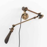 Early brass dugdills wall lamp