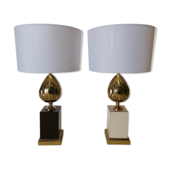 Pair of artichoke lamps 1970