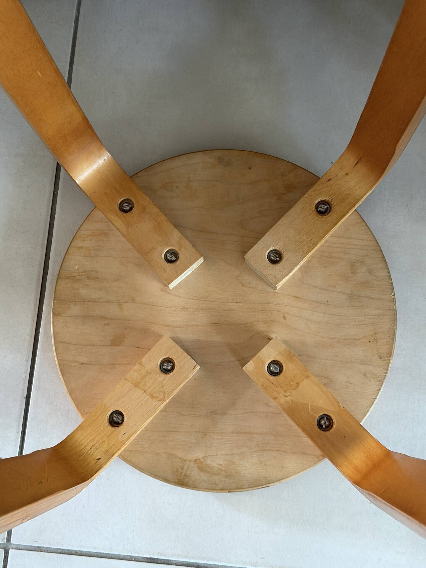 Vintage Alvar Aalto E60 stool for Artek