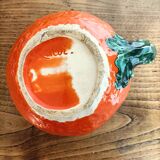 Orange pitcher in Corsican slip