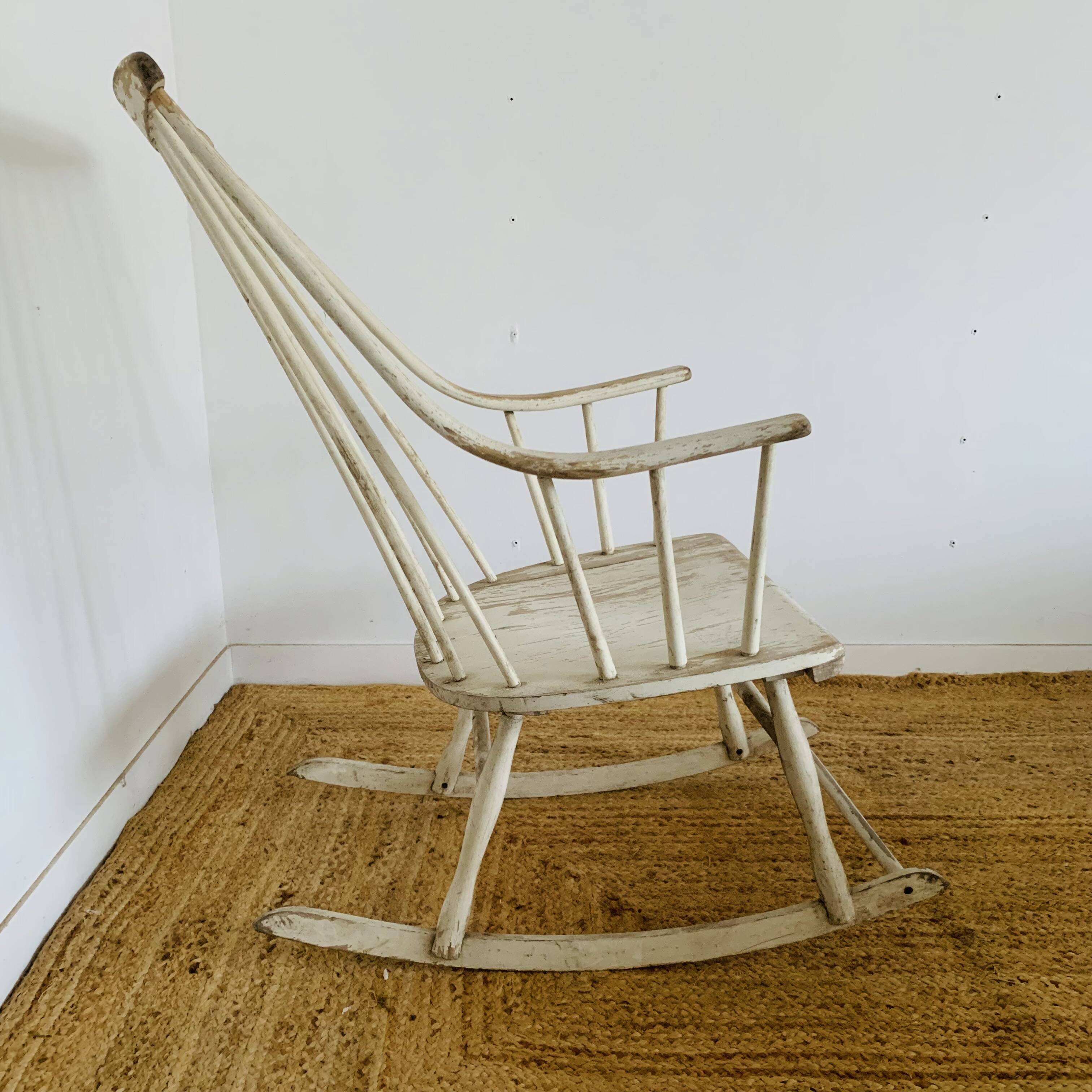 Pair of vintage rocking chairs by Lena Larsson