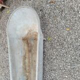 Old zinc bathtub