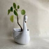 Vintage swan shaped planter