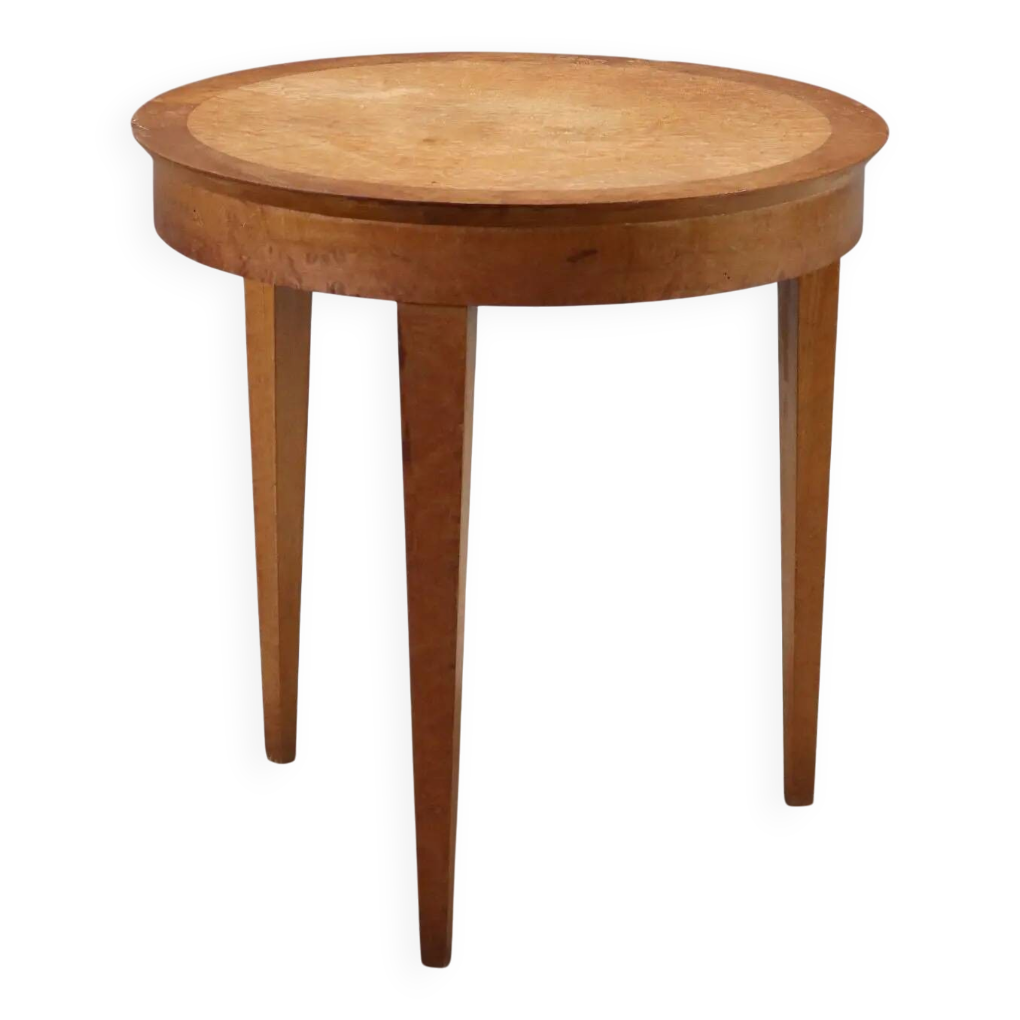 Antique Art Deco coffee table in exotic wood from the 19th century.