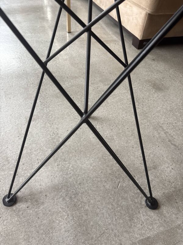 Table Pols Potten en marbre et métal